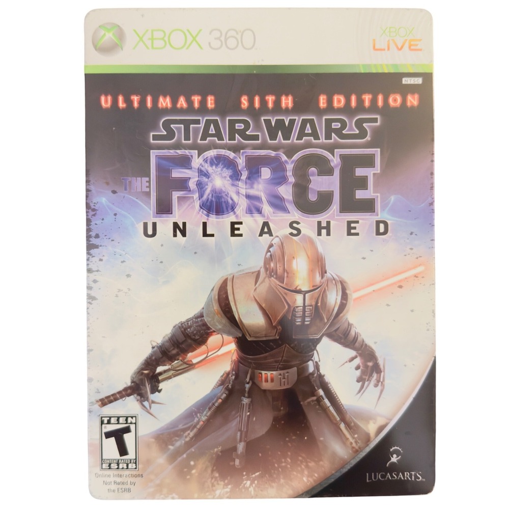 Star Wars The Force Unleashed Ultimate Sith Edition Steelbook Xbox 360 Game